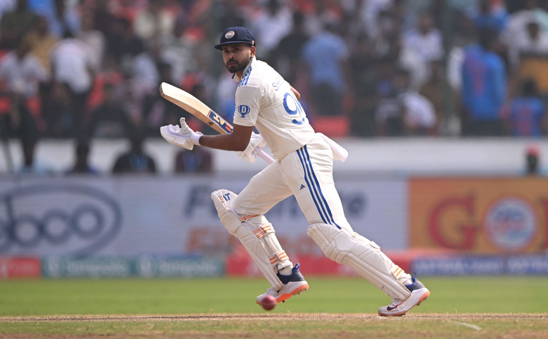Shreyas Iyer found the only fielder in the deep to be dismissed